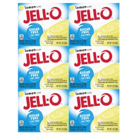 Jell-O Instant Lemon Sugar-Free Fat Free Pudding & Pie Filling (1 oz Boxes, Pack of 6)