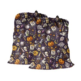 Maishijie Jumbo Gift Bags for Gifts, Birthday, Wedding, Christmas Gift Bags, Storage Bag, Laundry Bag, Pack of 2 (Cartoon)