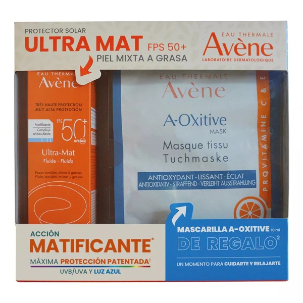 Avène Aveneprotector Solar Ultra Mat Fps50 + Mascarilla A-oxitive