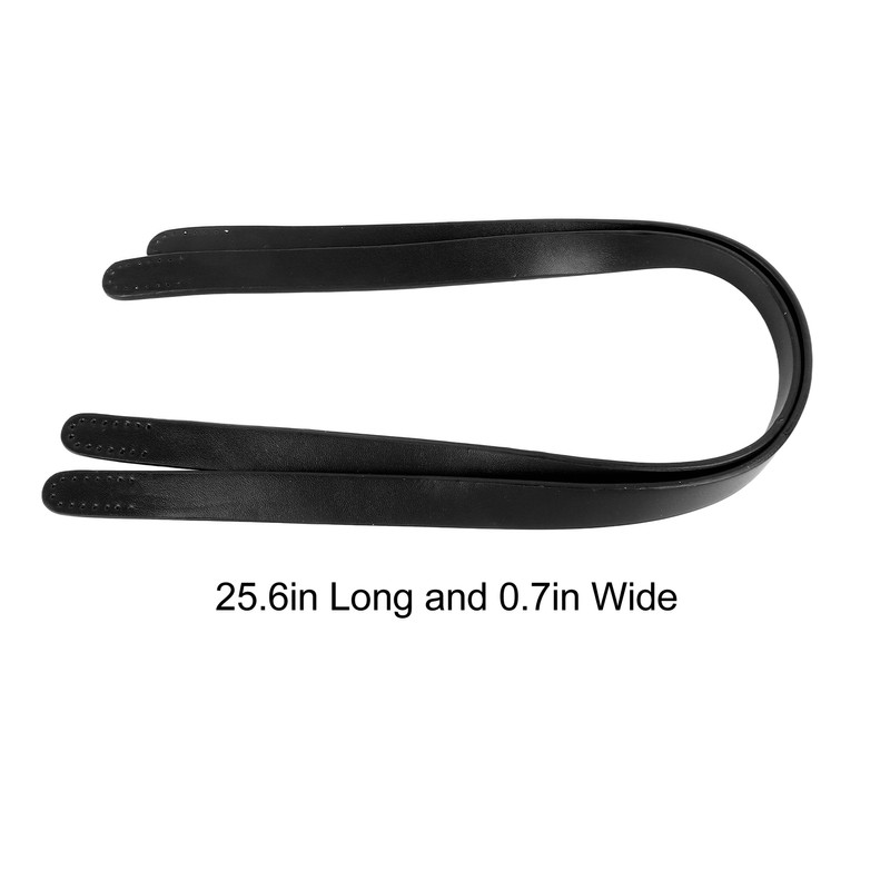 2Pcs Leather Bag Handles 25.6in Long 0.7in Wide Synthetic Leather