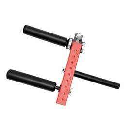 Seated Leg Strength Extension and Curl Athletic Practice Machine,Adjustable Leg Fitness Equipment Attachment, Fitness Squat Rack Accessories( 1 inch Aperture Rack Hole-RED)