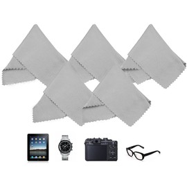 Eco-Fused Microfiber Cleaning Cloths - 12 Pack - for Cleaning Glasses, Spectacles, Camera Lenses, iPad, Tablets, Phones, iPhone, Android Phones, Laptops, LCD Screens and Other Delicate Surfaces