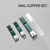 Nail clippers set stainless steel nail cutter& sharp oblique toe