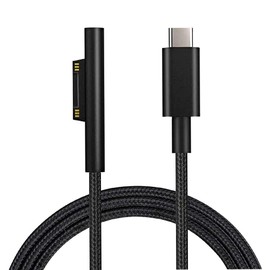Microsoft Surface USB-C Charging Cable - 15V/3A Compatible with Surface Pro 3/4/5/6/7, Laptop 3/2/1, Go, Book1/2/3 - 1.8M