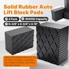 Yudylg 4 Pack 6-3/8" x 4-3/4" x 3.15" Solid Rubber