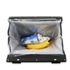 Bolsa de Basura Diseño Compacto Negro de Cuero Plegable para