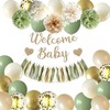 Shyhfdc Sage Green Baby Shower Decorations, Gender Neutral Baby Shower