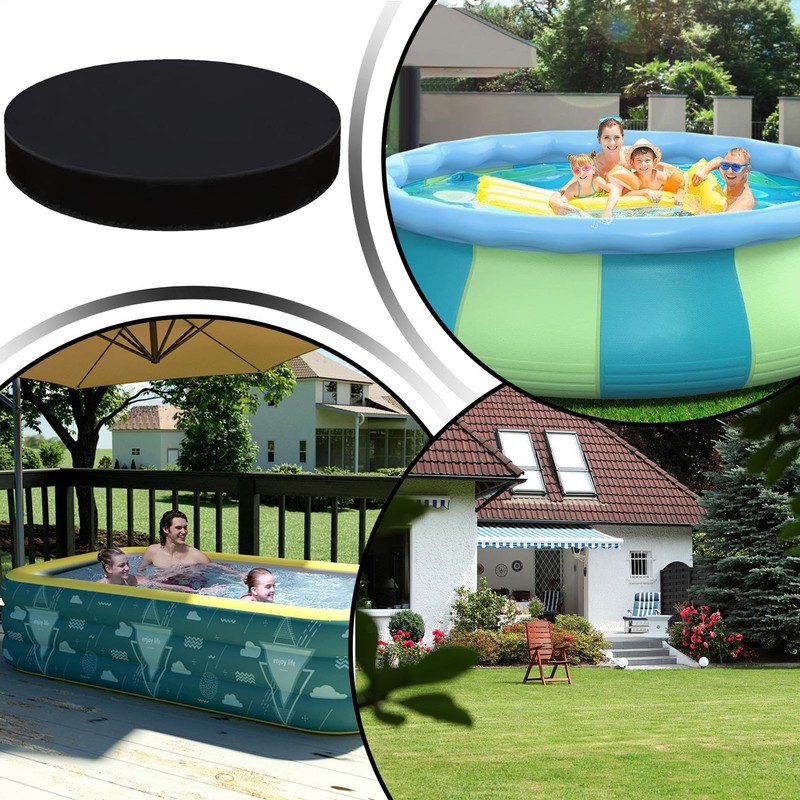 Summer Pool Cover, Garden Swimming Pool Dust Cover with Drawstring,