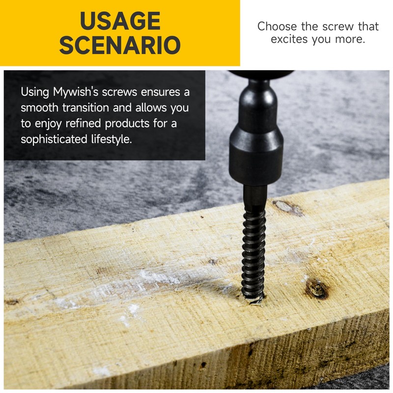 (8Sets) 3/8" x 4" Hex Head Lag Bolts, Heavy Duty