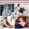 Microwavable Feet Booties for Discomfort Reduction, Heating Foot Warmer for