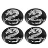 sourcing map Set of 4 Car Wheel Sticker Hub Caps