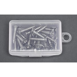 0.2 x 0.5 inch (5 x 12 mm) Flat Head Tapping Screws (Stainless Steel/16 pieces) EA949AL-234
