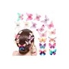 20 Pzs Para El Pelo Con Forma De Mariposa Cabello