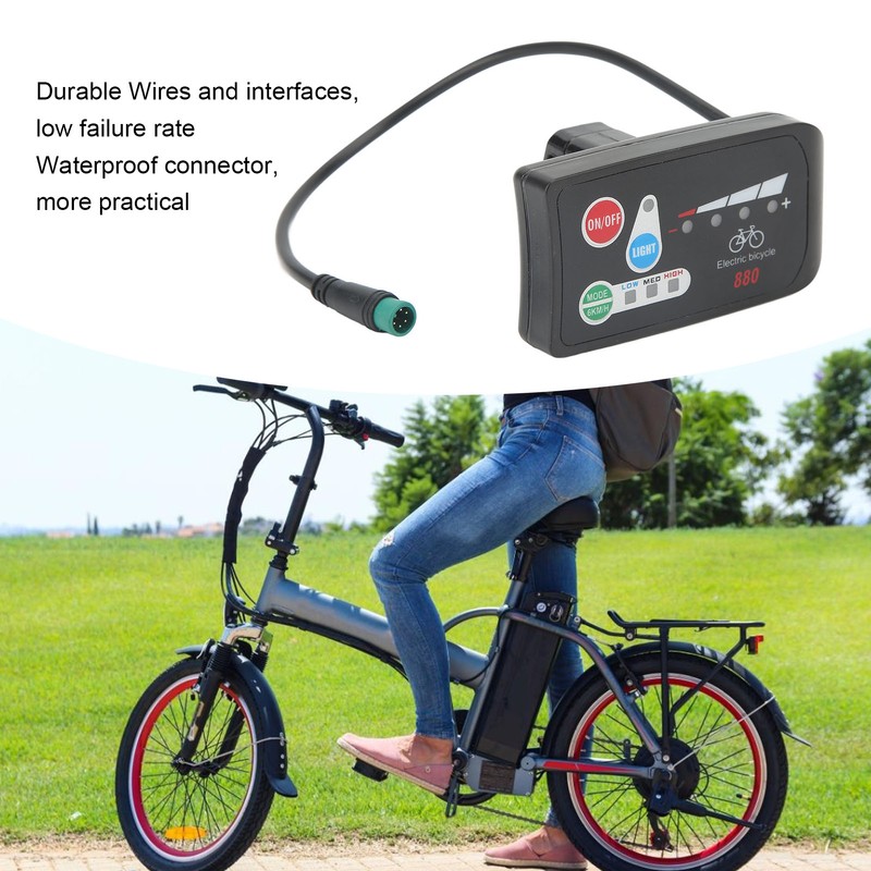 Electric Bicycle Display ABS Lightweight LED Display Meter With Waterproof