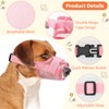 Coppthinktu Soft Dog Muzzle, Breathable Mesh Muzzle for Small Medium