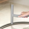 dancemoon JustHang Shower Squeegee for Glass Doors, All-One-Piece Silicone with