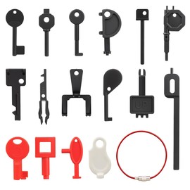 Call Point Test Keys 16 Pcs Set, Mellbree Fire Alarm Engineers Call Point Key Kit