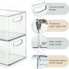 Heyuzb 8 PACK Freezer Organizer Bins Clear Stackable Storage Bins