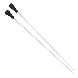 lovermusic Lovermusic 15" Silver Fibre Glass Conductor's Orchestra Choral Baton Set of 2