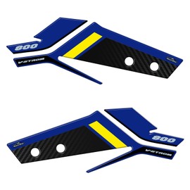 Resin Bike Motorcycle Sticker Compatible with Suzuki V-Strom 800 De 2023. Protection Motorcycle Hand Protection from Case PU Graffi. Sticker 3D Resin Coated Yellow Petra and Black Dubai