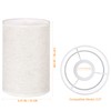 VANZACK Tall Drum Lamp Shade: Cylinder Linen Lamp Cover -