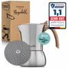 Morgenheld Premium Stainless Steel Espresso Maker Small with Reducing Strainer