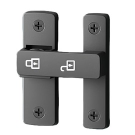 XYittkl Heavy Duty Flip Latch Lock 180 Degree Swinging/Sliding Door Lock Latch Starry Gray Glow-in-The-Dark Barn Door Lock for Gate Barn Garage ShedFence Window Cabinet and Garden, 1 Pack