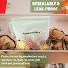 Zenlogy Compostable Gallon Bag (10.5" x 11"), Resealable Food Storage