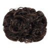 Yamel Chignon Hairpiece Curly Bun Scrunchie Extensions Medium Brown Synthetic