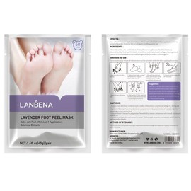 Mascarilla Exfoliante de Pies Ultra Hydrating - 2 Pares Mascarilla Exfoliante de Pies, Relajación Suaviza la Piel y Retira Callos, Ultra Hydrating, Lo Aclara, para Hombres y Mujeres (Lavanda)