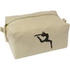 'Leaping Dancer' Canvas Wash Bag/Makeup Case (CS00036641)