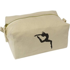 'Leaping Dancer' Canvas Wash Bag/Makeup Case (CS00036641)