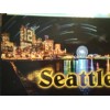 STATE OF WASHINGTON BEAUTIFUL CHROME POST CARD SEATTLE SKYLINE @