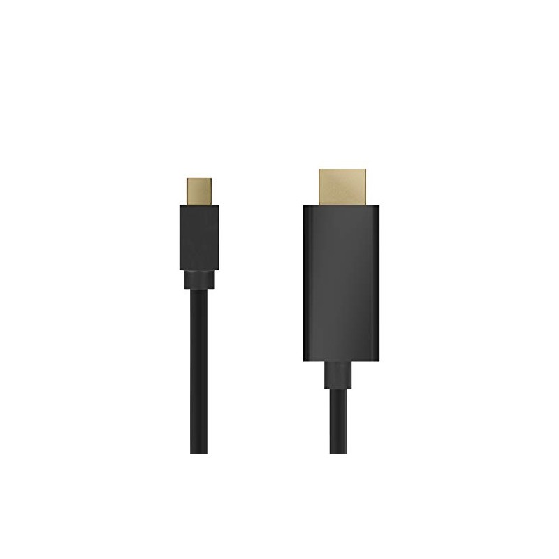 AISENS A125-0458 Mini DP to HDMI Converter Cable, Mini DP/M-HDMI/M,