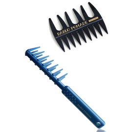 Babro Pomade Gel Comb Comb Blue & Mesh Comb Black Set Perm Barber Men's Comb Coarse Comb