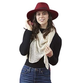 Hadley Wren Tickled Pink Womens Fall Cowboy Scarf, White, One Size, (6088)