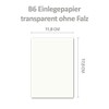 Gustav Neuser 50 x Unfolded Simple Insert Paper for B6