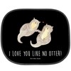 Mr. & Mrs. Panda Car Sun Shade Otter Hands Holding