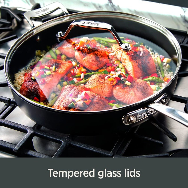 All Clad Essentials Nonstick Cookware Glass Lid, 12 inch