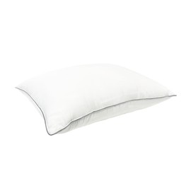 Cariloha Aloha Soft Down Alternative Pillow | White | King | 38" x 20" | 100% Down Alternative Fill with 100% Viscose Cover | Solid Woven Construction with Contrast Piping Finish