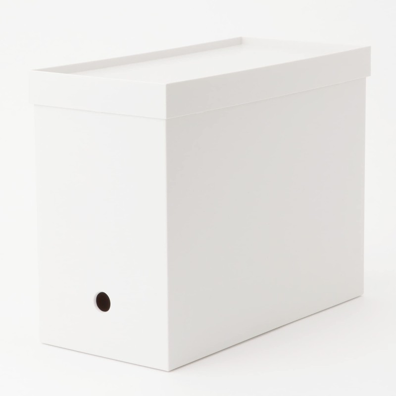MUJI NCE51A3A Recycled Polypropylene File Box Standard Caster Attachment Lid