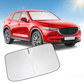 YIZHUOMY Front Windshield Sun Shade Compatible with Mazda CX5 CX-5 CX-50 CX50,Sun Visor Protector Blocks UV Rays Sunshade for CX5 CX-5 CX-50 CX50 Foldable Interior Accessories