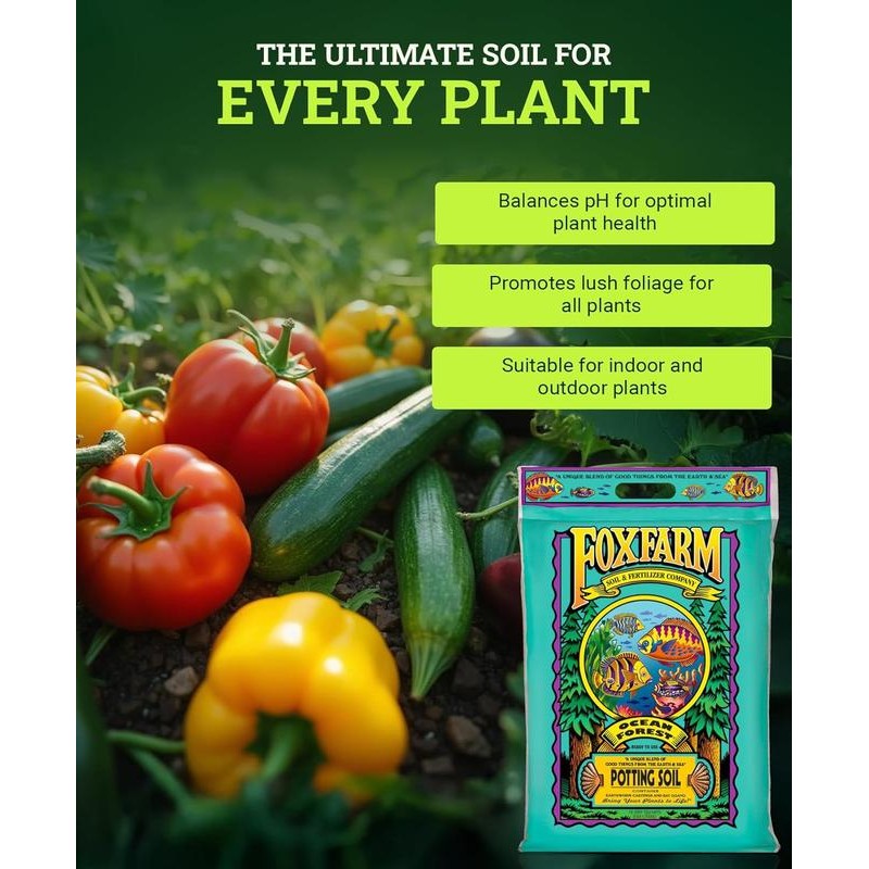 Ocean Forest Potting Soil, 12qt – Light, Aerated Texture, Designed