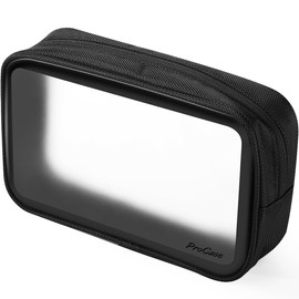 ProCase Toiletry Bag, Aeroplane Bag, Toiletry Bag, Transparent for Hand Luggage on The Plane, Cosmetic Bag, Travel Bag for Liquids in Suitcase, Storage Bag for Cosmetics