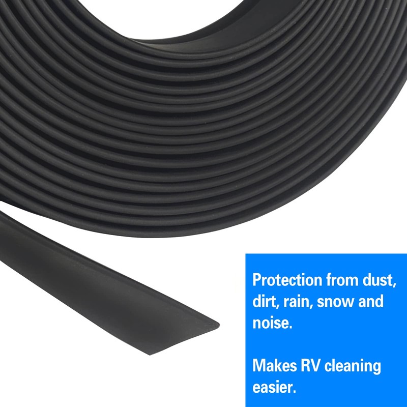 RV Slide Out Seal Black Door Rubber R854056 Slideout Wiper