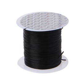 SEIWEI Elastic Cord 50M 0.6mm Crystal Cord Stretch Cord for DIY Jewelry Making Necklace Bracelet Beading Thread (Black)