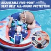 Mambobaby Baby Swim Float with Canopy Non-Inflatable Infant Pool Float