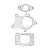 38mm/1.5in Gasket 5Bolt Downpipe Combo Kit Fitting for T3/T4 Turbocharger