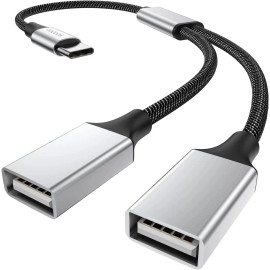 MOGOOD USB C Splitter type c to Dual USB A Female Adapter Type C to Dual USB A doubl...