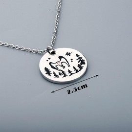 KUIYAI Mothman Pendant Necklace For Men Women Mothman Lover Mothman Jewelry Cryptid Gift